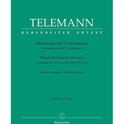 BARENREITER Partition classique TELEMANN G.P. HARMONISHER GOTTESDIENST, KANTATEN AUS DER TRINITATISZEIT Alto, instrument BARENREITER Partition classique TELEMANN G.P. HARMONISHER GOTTESDIENST, KANTATEN AUS DER TRINITATISZEIT Alto, instrument