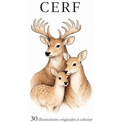 ART Cerf: 30 illustrations originales à colorier ART Cerf: 30 illustrations originales à colorier