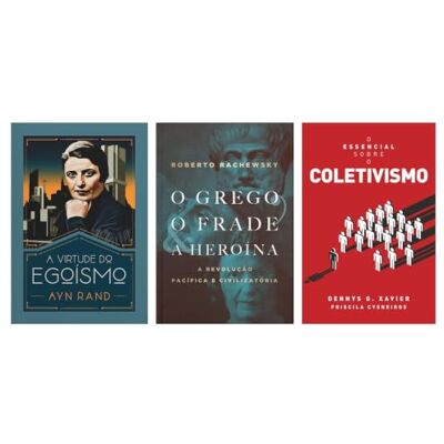 Diversos Kit A virtude do egoísmo + O grego, o frade e a heroína + O essencial sobre Diversos Kit A virtude do egoísmo + O grego, o frade e a heroína + O essencial sobre