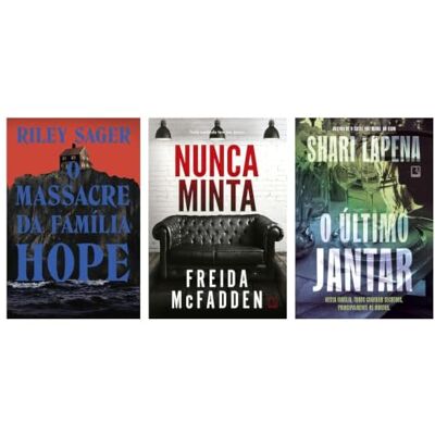 Diversos Kit O massacre da família Hope + Nunca minta + O último jantar Diversos Kit O massacre da família Hope + Nunca minta + O último jantar