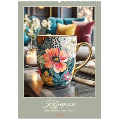 Hurley, Rose Kaffeepoesie. Der Charme edler Tassen (Wandkalender 2026 DIN A2 hoch), Monatskalender: Die Schönheit moderner Kaffeekultur in stilvollen Wohnräumen Hurley, Rose Kaffeepoesie. Der Charme edler Tassen (Wandkalender 2026 DIN A2 hoch), Monatskalender: Die Schönheit moderner Kaffeekultur in stilvollen Wohnräumen