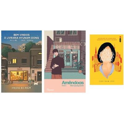 Diversos Kit Bem-vindos à livraria + Amêndoas- Idioma Português + Kim Jiyoung, nasc Diversos Kit Bem-vindos à livraria + Amêndoas- Idioma Português + Kim Jiyoung, nasc