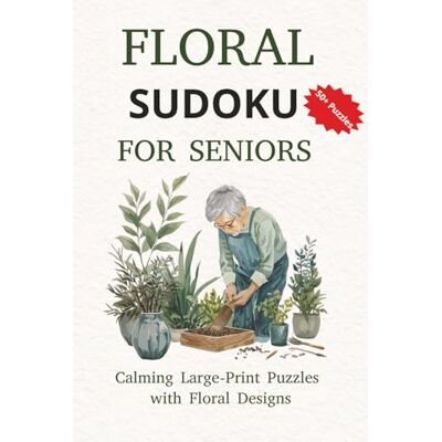 Alpha Floral Sudoku Puzzle Book: Sudoku Puzzles for Seniors Floral Designs Relaxing 6x9 Inches, 111 Pages 50+ Puzzles Solutions Included Alpha Floral Sudoku Puzzle Book: Sudoku Puzzles for Seniors Floral Designs Relaxing 6x9 Inches, 111 Pages 50+ Puzzles Solutions Included