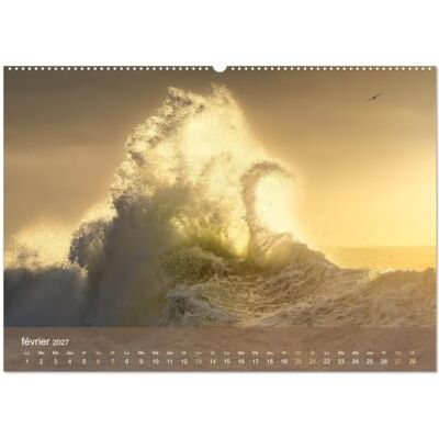 CALVENDO Dans des vagues Le ballet éternel de la mer (Calendrier mural 2027 DIN A2 vertical), calendrier mensuel CALVENDO Dans des vagues Le ballet éternel de la mer (Calendrier mural 2027 DIN A2 vertical), calendrier mensuel