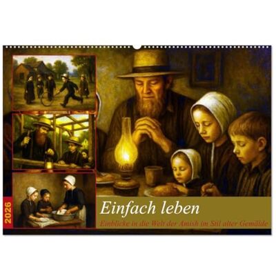 Marten, Martina Einfach Leben Einblicke in die Welt der Amish im Stil alter Gemälde (Wandkalender 2026 DIN A2 quer), Monatskalender: Ein Jahr voller ... Einblicke in das Leben der Amish. Marten, Martina Einfach Leben Einblicke in die Welt der Amish im Stil alter Gemälde (Wandkalender 2026 DIN A2 quer), Monatskalender: Ein Jahr voller ... Einblicke in das Leben der Amish.