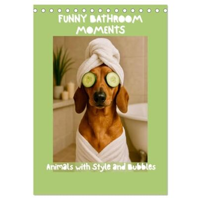 Switzerland Marena Camadini, Bonheur Funny Bathroom Moments Animals with Style and Bubbles (Desk Calendar 2026 DIN A5 portrait), 12 Month DeskCalendar: Adorable animals ... with humor, charm, and a touch of luxury. Switzerland Marena Camadini, Bonheur Funny Bathroom Moments Animals with Style and Bubbles (Desk Calendar 2026 DIN A5 portrait), 12 Month DeskCalendar: Adorable animals ... with humor, charm, and a touch of luxury.