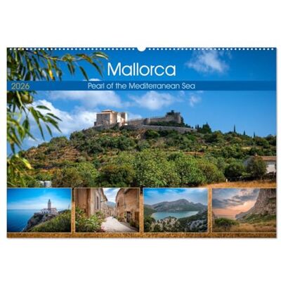 CALVENDO Mallorca Pearl of the Mediterranean Sea (Calendario de pared 2026 DIN A2 horizontal), calendario mensual CALVENDO Mallorca Pearl of the Mediterranean Sea (Calendario de pared 2026 DIN A2 horizontal), calendario mensual