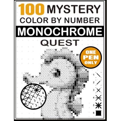 Rio Monochrome Mystery Quest: 100 One-Pen Color-by-Number Puzzles to Reveal Hidden Pictures Rio Monochrome Mystery Quest: 100 One-Pen Color-by-Number Puzzles to Reveal Hidden Pictures