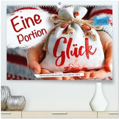 Fotografie, Mb Eine Portion Glück Motivationskalender fürs ganze Jahr (hochwertiger Premium Wandkalender 2026 DIN A2 quer), Kunstdruck in Hochglanz: Kalender mit ... und Inspiration zum glücklich sein. Fotografie, Mb Eine Portion Glück Motivationskalender fürs ganze Jahr (hochwertiger Premium Wandkalender 2026 DIN A2 quer), Kunstdruck in Hochglanz: Kalender mit ... und Inspiration zum glücklich sein.