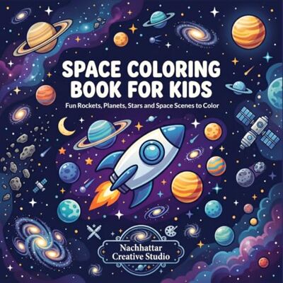 Creative Space Coloring Book for Kids: Fun Rockets, Planets, Stars and Space Scenes to Color Creative Space Coloring Book for Kids: Fun Rockets, Planets, Stars and Space Scenes to Color