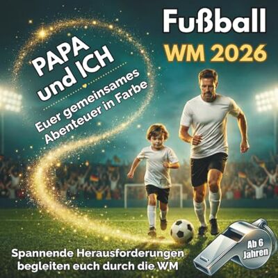 Toni PAPA und ICH: Euer gemeinsames Abenteuer zur Fußball WM 2026 in Farbe Mitmachbuch für Väter mit ihren Kindern – Rätsel, Quiz, Duelle und spannende Herausforderungen begleiten euch durch die WM Toni PAPA und ICH: Euer gemeinsames Abenteuer zur Fußball WM 2026 in Farbe Mitmachbuch für Väter mit ihren Kindern – Rätsel, Quiz, Duelle und spannende Herausforderungen begleiten euch durch die WM