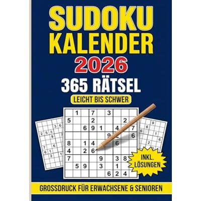 ART Sudoku 2026: Täglicher Rätselspaß für Erwachsene – 365 Sudokus für das ganze Jahr ART Sudoku 2026: Täglicher Rätselspaß für Erwachsene – 365 Sudokus für das ganze Jahr