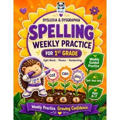 Panda Dyslexia & Dysgraphia Spelling Weekly Practice for 1st Grade: Learn to Write & Spell Essential Sight Words Fun Phonics & Handwriting Homeschool, ... for Dyslexia, Dysgraphia & Dyscalculia) Panda Dyslexia & Dysgraphia Spelling Weekly Practice for 1st Grade: Learn to Write & Spell Essential Sight Words Fun Phonics & Handwriting Homeschool, ... for Dyslexia, Dysgraphia & Dyscalculia)
