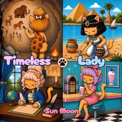 Sun Timeless Lady Coloring Book: Cozy Moments, Elegant Ladies and a Coloring Adventure from Prehistory to the Future Sun Timeless Lady Coloring Book: Cozy Moments, Elegant Ladies and a Coloring Adventure from Prehistory to the Future