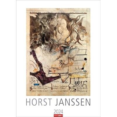 Weingarten Horst Janssen Calendario 2024. Obras del artista gráfico y dibujante alemán en un gran calendario de pared. Calendario artístico de alta calidad, formato grande, 49 x 68 cm. Weingarten Horst Janssen Calendario 2024. Obras del artista gráfico y dibujante alemán en un gran calendario de pared. Calendario artístico de alta calidad, formato grande, 49 x 68 cm.
