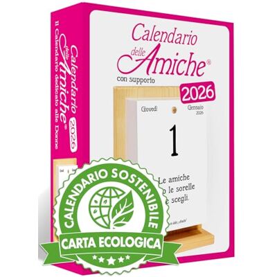 Calendario Geniale Calendario delle amiche 2026 con supporto Calendario Geniale Calendario delle amiche 2026 con supporto