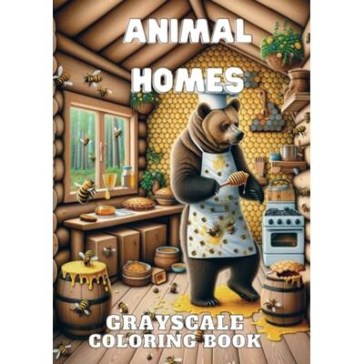 ART Animal Homes: Grayscale Coloring Books ART Animal Homes: Grayscale Coloring Books