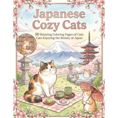 ART Japanese Cozy Cats: 50 Relaxing Coloring Pages of Cute Cats Enjoying the Beauty of Japan ART Japanese Cozy Cats: 50 Relaxing Coloring Pages of Cute Cats Enjoying the Beauty of Japan