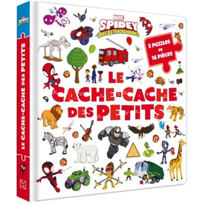 Disney Le cache-cache des petits Spidey et ses amis extraordinaires: 5 puzzles de 16 pièces Disney Le cache-cache des petits Spidey et ses amis extraordinaires: 5 puzzles de 16 pièces