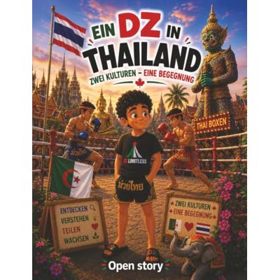 Open Story DZ in Thailand: Zwei Kulturen, Eine Begegnung: Illustriertes Kinderbuch mit Fragen und Ausmalbildern Eine herzerwärmende Geschichte über ... Austausch zwischen Algerien und Thailand Open Story DZ in Thailand: Zwei Kulturen, Eine Begegnung: Illustriertes Kinderbuch mit Fragen und Ausmalbildern Eine herzerwärmende Geschichte über ... Austausch zwischen Algerien und Thailand