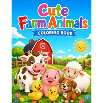Andersson Cute Farm Animals Coloring Book for Kids Ages 4-8: 30 Fun and Easy Coloring Pages of Cows, Pigs, Sheep, Chickens, Ducks, Goats, Horses and a Friendly Farm Dog Andersson Cute Farm Animals Coloring Book for Kids Ages 4-8: 30 Fun and Easy Coloring Pages of Cows, Pigs, Sheep, Chickens, Ducks, Goats, Horses and a Friendly Farm Dog