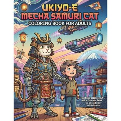 Creative Ukiyo-e Mecha Samurai Cat Coloring Book for Adults: Traditional Japanese Art with a Futuristic Twist for Stress Relief and Relaxation Creative Ukiyo-e Mecha Samurai Cat Coloring Book for Adults: Traditional Japanese Art with a Futuristic Twist for Stress Relief and Relaxation