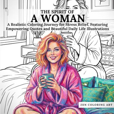 The Spirit of a Woman: A Realistic Coloring Journey for Stress Relief, Featuring Empowering Quotes and Beautiful Daily Life Illustrations (Zen Coloring Art Collection) The Spirit of a Woman: A Realistic Coloring Journey for Stress Relief, Featuring Empowering Quotes and Beautiful Daily Life Illustrations (Zen Coloring Art Collection)