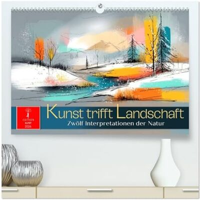 Roder, Roder Kunst trifft Landschaft (hochwertiger Premium Wandkalender 2026 DIN A2 quer), Kunstdruck in Hochglanz: Ein Bach führt durchs Jahr der Farben. Roder, Roder Kunst trifft Landschaft (hochwertiger Premium Wandkalender 2026 DIN A2 quer), Kunstdruck in Hochglanz: Ein Bach führt durchs Jahr der Farben.
