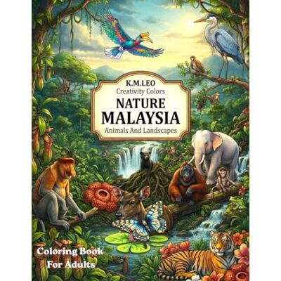 K&M NATURE MALAYSIA Creativity Colors: ANIMALS AND LANDSCAPES COLORING BOOK FOR ADULTS K&M NATURE MALAYSIA Creativity Colors: ANIMALS AND LANDSCAPES COLORING BOOK FOR ADULTS