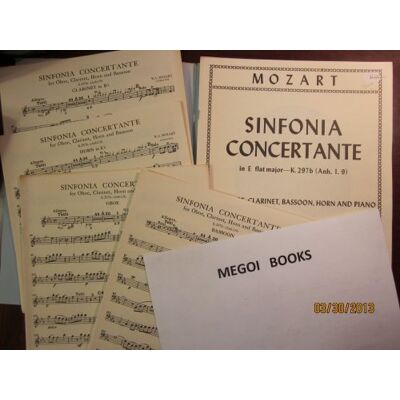 Schott Sinfonia Concertante Eb Major KV 297b Poche (Edition Eulenburg): KV 297b / KV Anh. I Nr. 9. oboe, clarinet, horn, bassoon and strings. Partition d'étude. Schott Sinfonia Concertante Eb Major KV 297b Poche (Edition Eulenburg): KV 297b / KV Anh. I Nr. 9. oboe, clarinet, horn, bassoon and strings. Partition d'étude.