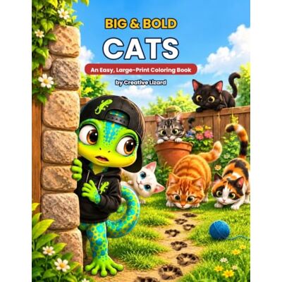 Creative Big & Bold Cats: An Easy, Large-Print Coloring Book for Seniors, Beginners, and Cat Lovers of All Ages Creative Big & Bold Cats: An Easy, Large-Print Coloring Book for Seniors, Beginners, and Cat Lovers of All Ages