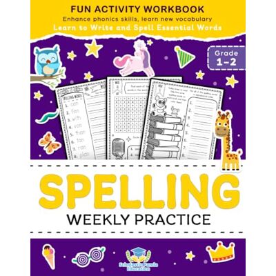 Panda Spelling Weekly Practice for 1st 2nd Grade: Learn to Write and Spell Essential Words Ages 6-8 Kindergarten Workbook, 1st Grade Workbook and 2nd ... ... + Worksheets (Elementary Books for Kids) Panda Spelling Weekly Practice for 1st 2nd Grade: Learn to Write and Spell Essential Words Ages 6-8 Kindergarten Workbook, 1st Grade Workbook and 2nd ... ... + Worksheets (Elementary Books for Kids)