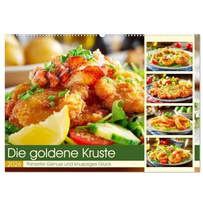 Hurley, Rose Die goldene Kruste. Panierter Genuss und knuspriges Glück (Wandkalender 2026 DIN A2 quer), Monatskalender: Ein kulinarischer Kalender für ... Zauber knuspriger Panade lieben Hurley, Rose Die goldene Kruste. Panierter Genuss und knuspriges Glück (Wandkalender 2026 DIN A2 quer), Monatskalender: Ein kulinarischer Kalender für ... Zauber knuspriger Panade lieben
