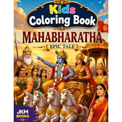 K&M Mahabharata Coloring Book for Kids Ages 3–7: Fun and Easy Coloring Pages Featuring Krishna, Arjuna, Bhima, Draupadi, Karna, Bhishma, Ganesha's ... Krishna, Arjuna, Bhima, Draupadi and more. K&M Mahabharata Coloring Book for Kids Ages 3–7: Fun and Easy Coloring Pages Featuring Krishna, Arjuna, Bhima, Draupadi, Karna, Bhishma, Ganesha's ... Krishna, Arjuna, Bhima, Draupadi and more.
