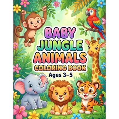 Panda Baby Jungle Animals Coloring Book Panda Baby Jungle Animals Coloring Book
