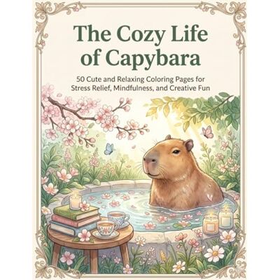 ART The Cozy Life of Capybara: 50 Cute and Relaxing Coloring Pages for Stress Relief, Mindfulness, and Creative Fun ART The Cozy Life of Capybara: 50 Cute and Relaxing Coloring Pages for Stress Relief, Mindfulness, and Creative Fun