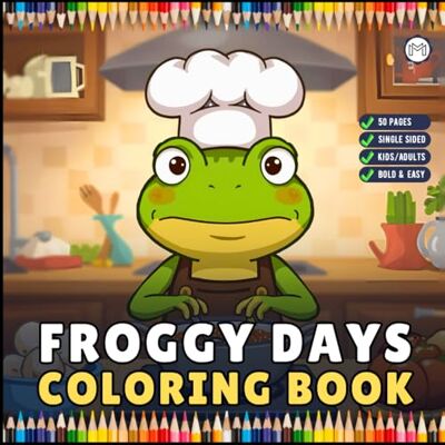 ART Cute Cozy Frog Froggy Days Coloring Book Gift for Adults Men Women Kids Boys Girls Teens Cool Kawaii Whimsical Frog Toad Animal Coloring Book for Frog ... Frog Life Nature Coloring Pages for Children ART Cute Cozy Frog Froggy Days Coloring Book Gift for Adults Men Women Kids Boys Girls Teens Cool Kawaii Whimsical Frog Toad Animal Coloring Book for Frog ... Frog Life Nature Coloring Pages for Children