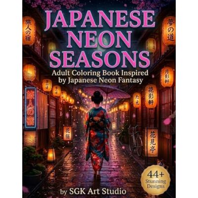 ART Japanese Neon Seasons: Adult Coloring Book Inspired by Japanese Neon Fantasy ART Japanese Neon Seasons: Adult Coloring Book Inspired by Japanese Neon Fantasy