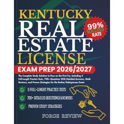 Rio KENTUCKY Real Estate License Exam Prep 2026/2027: The Complete Study Solution to Pass on the First Try, Including 5 Full-Length Practice Tests, 700+ ... Strategies for the Broker/Salesperson Exam Rio KENTUCKY Real Estate License Exam Prep 2026/2027: The Complete Study Solution to Pass on the First Try, Including 5 Full-Length Practice Tests, 700+ ... Strategies for the Broker/Salesperson Exam