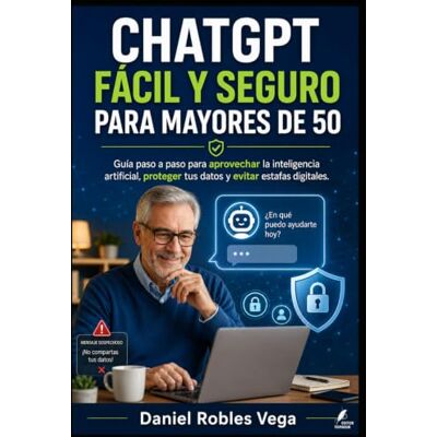 Vega+ CHATGPT FÁCIL Y SEGURO PARA MAYORES DE 50: Guía paso a paso para aprovechar la inteligencia artificial, proteger tus datos y evitar estafas digitales (Colección Tecnología Fácil y Segura) Vega+ CHATGPT FÁCIL Y SEGURO PARA MAYORES DE 50: Guía paso a paso para aprovechar la inteligencia artificial, proteger tus datos y evitar estafas digitales (Colección Tecnología Fácil y Segura)
