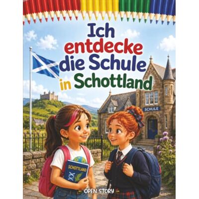Open Story Ich entdecke die Schule in Schottland: Illustriertes Kinderbuch mit Fragen und Ausmalbildern Eine lehrreiche Entdeckungsreise über Schuluniformen, ... Schottisch-Gälisch und Lernen in der Natur Open Story Ich entdecke die Schule in Schottland: Illustriertes Kinderbuch mit Fragen und Ausmalbildern Eine lehrreiche Entdeckungsreise über Schuluniformen, ... Schottisch-Gälisch und Lernen in der Natur