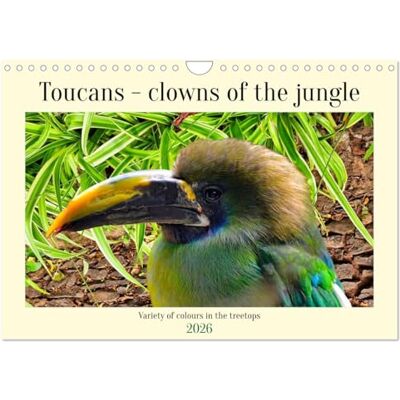 CALVENDO Toucans Payasos de la jungle (calendario de pared 2026, DIN A4, paisaje paisajístico), 12 meses CALVENDO Toucans Payasos de la jungle (calendario de pared 2026, DIN A4, paisaje paisajístico), 12 meses