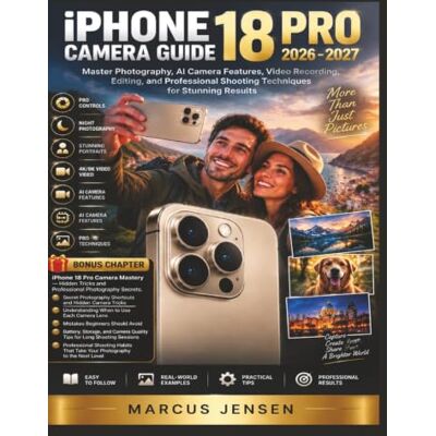 Jensen iPhone 18 Pro Camera Guide 2026–2027: Master Photography, AI Camera Features, Video Re cording, Editing, and Professional Shooting Techniques for Stunning Results Jensen iPhone 18 Pro Camera Guide 2026–2027: Master Photography, AI Camera Features, Video Re cording, Editing, and Professional Shooting Techniques for Stunning Results