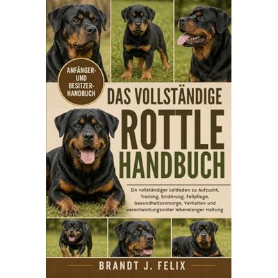Brandt DAS VOLLSTÄNDIGE ROTTLE-HANDBUCH: Ein vollständiger Leitfaden zu Aufzucht, Training, Ernährung, Fellpflege, Gesundheitsvorsorge, Verhalten und verantwortungsvoller lebenslanger Haltung Brandt DAS VOLLSTÄNDIGE ROTTLE-HANDBUCH: Ein vollständiger Leitfaden zu Aufzucht, Training, Ernährung, Fellpflege, Gesundheitsvorsorge, Verhalten und verantwortungsvoller lebenslanger Haltung