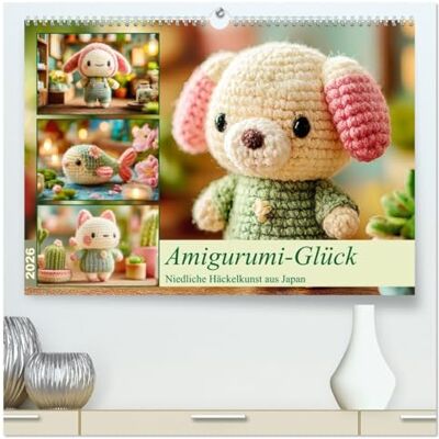 Hurley, Rose Amigurumi-Glück. Niedliche Häckelkunst aus Japan (hochwertiger Premium Wandkalender 2026 DIN A2 quer), Kunstdruck in Hochglanz: Liebevoll gehäkelte ... Charme und Sanftheit jeden Monat verschönern Hurley, Rose Amigurumi-Glück. Niedliche Häckelkunst aus Japan (hochwertiger Premium Wandkalender 2026 DIN A2 quer), Kunstdruck in Hochglanz: Liebevoll gehäkelte ... Charme und Sanftheit jeden Monat verschönern