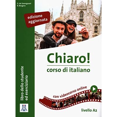 AAVV CHIARO A2 MP3 E VIDEO: Libro + audio e video online A2. Edizione aggiornata (SIN COLECCION) AAVV CHIARO A2 MP3 E VIDEO: Libro + audio e video online A2. Edizione aggiornata (SIN COLECCION)