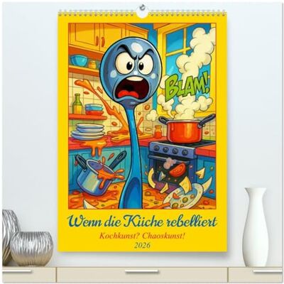 Marten, Martina Wenn die Küche rebelliert Kochkunst? Chaoskunst! (hochwertiger Premium Wandkalender 2026 DIN A2 hoch), Kunstdruck in Hochglanz: Die Küche rebelliert und keiner räumt auf. Marten, Martina Wenn die Küche rebelliert Kochkunst? Chaoskunst! (hochwertiger Premium Wandkalender 2026 DIN A2 hoch), Kunstdruck in Hochglanz: Die Küche rebelliert und keiner räumt auf.