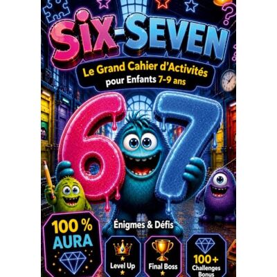 Garmin 67 Six-Seven: Le Grand Cahier d'Activités 100% Aura pour Enfants 7-9 Ans: Énigmes & Défis, Sudoku, Labyrinthes, Mots Mêlés, Level Up, Final Boss, 100+ Challenges Bonus Idée Cadeau Garçon et Fille Garmin 67 Six-Seven: Le Grand Cahier d'Activités 100% Aura pour Enfants 7-9 Ans: Énigmes & Défis, Sudoku, Labyrinthes, Mots Mêlés, Level Up, Final Boss, 100+ Challenges Bonus Idée Cadeau Garçon et Fille