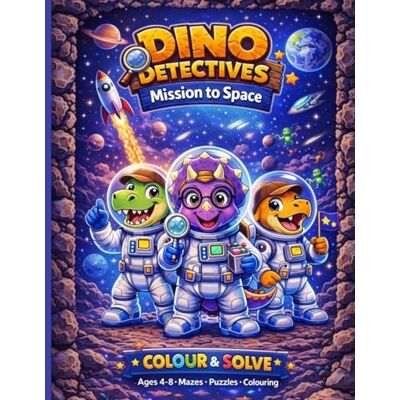Garmin Dino Detectives: Mission To Space: A Colour & Solve Activity Book for Kids Aged 4-8 (Mazes, Puzzles & More) Garmin Dino Detectives: Mission To Space: A Colour & Solve Activity Book for Kids Aged 4-8 (Mazes, Puzzles & More)