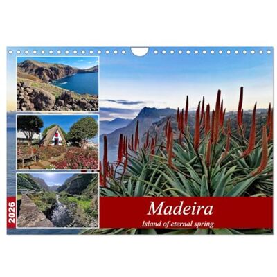 CALVENDO Madeira Island of eternal spring (Wall Calendar 2026 DIN A4 Landscape), 12 Month Wall Calendar CALVENDO Madeira Island of eternal spring (Wall Calendar 2026 DIN A4 Landscape), 12 Month Wall Calendar